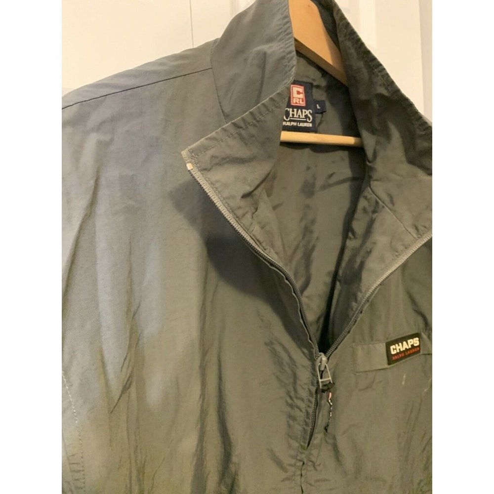 Vintage Chaps Ralph Lauren Men’s Sz L Windbreaker Jacket Green